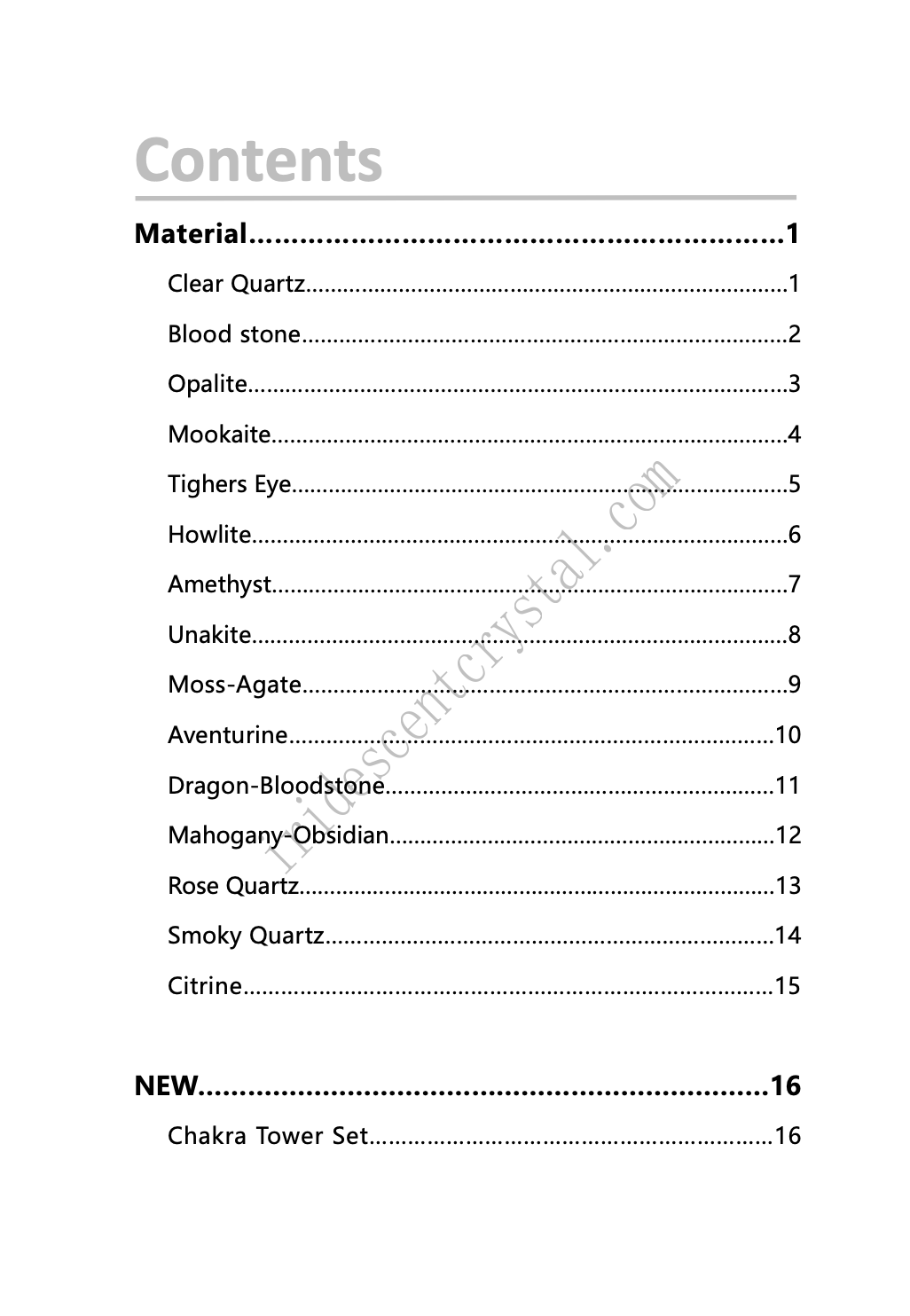 Crystal Guide Document