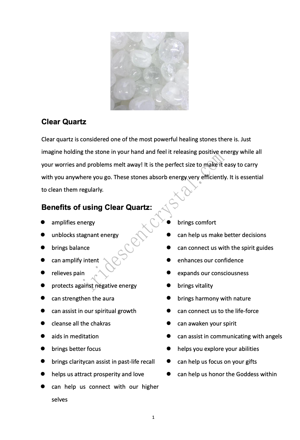 Crystal Guide Document