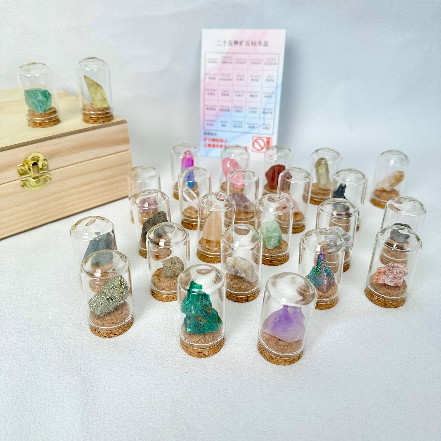 Crystal Raw Set (25pcs & Wooden Box)