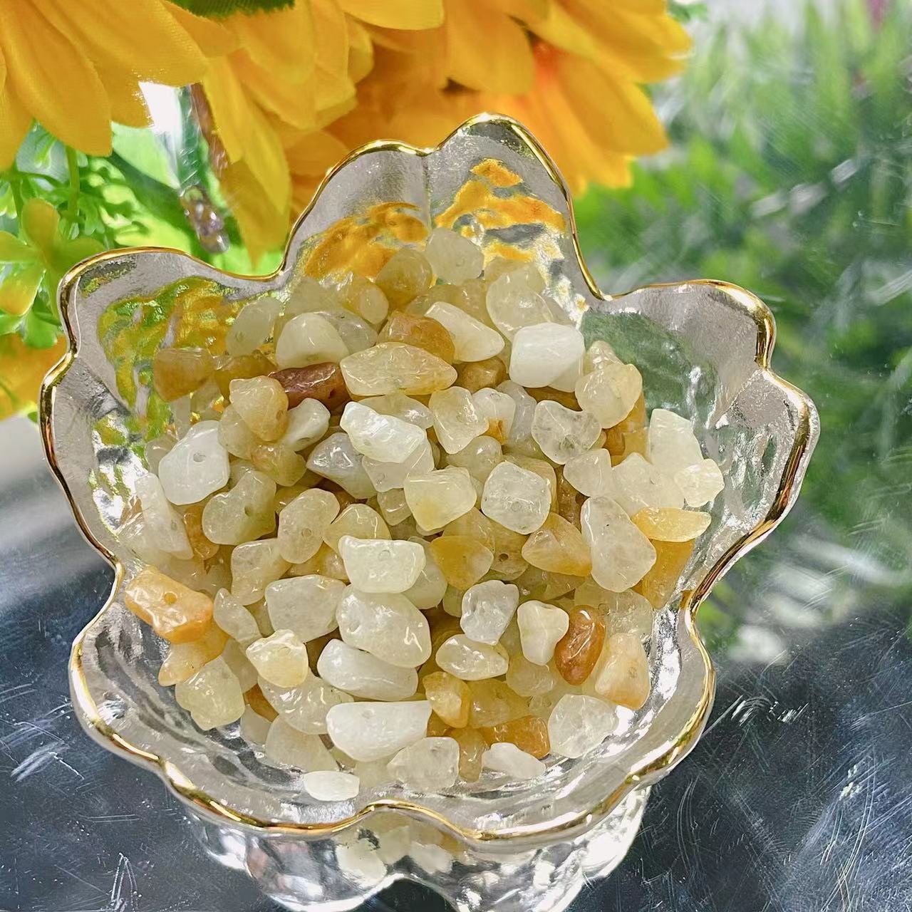 Natural Crystal Chip Beads For Bracelets