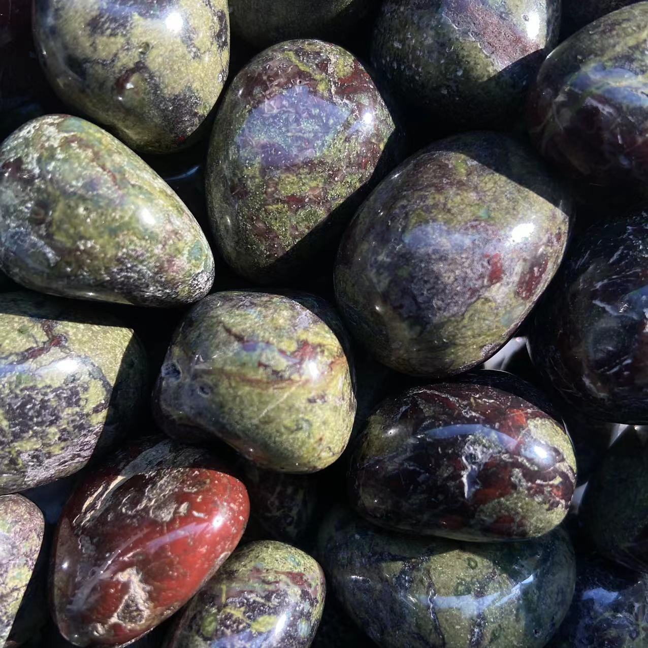 Dragon Bloodstone  Tumbled Crystals